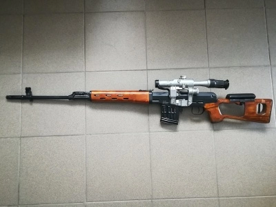 Охолощенная снайперская винтовка Драгунова (СВД)(Ижмаш,СХП, 7,62х54) в дереве + прицел (псо-1)