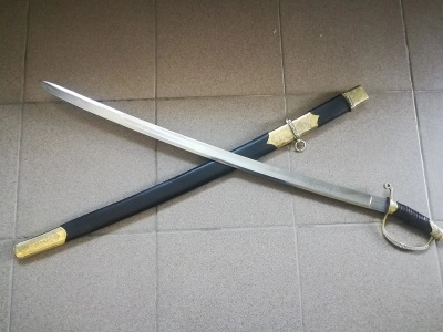 Шашка драгунская офицерская обр. 1909 г., украшенная юбилейная (Р2Ю)