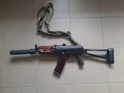 Охолощенный автомат АКС-74У (АКСУ, ТОЗ, СХП, 5.45х39) 83 год + комплект