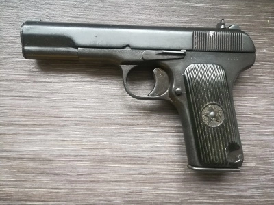 Охолощенный пистолет ТТ 33-О (Токарева) 7,62x25 Blank, 3 категория (обновленное воронение)