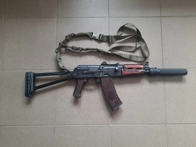 Охолощенный автомат АКС-74У (АКСУ, ТОЗ, СХП, 5.45х39) 83 год + комплект