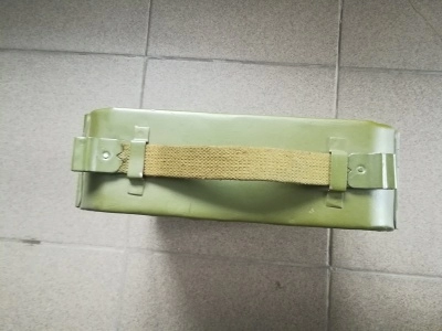 Короб с пулеметной лентой 7,62x54 (250 звеньев, 10 шт по 25 звеньев), пулемет "Максим" (оригинал СССР)