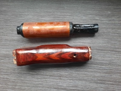 Комплект АК (газовая трубка с накладкой и цевьем дерево), оригинал, новый.