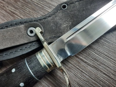 Нож "Финка НКВД", сталь 95Х18, символика ГЕРБ