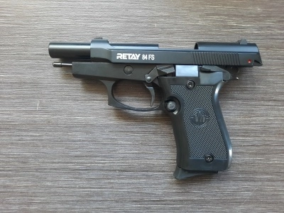 Охолощенный пистолет Retay MOD84 (Beretta 84FS) 9mm P.A.K (черный)