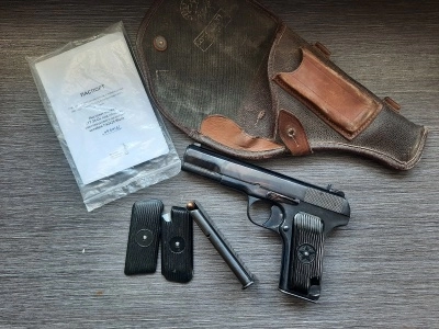 Охолощенный пистолет ТТ 33-О (Токарева) 7,62x25 Blank (обновленное воронение) Б/У