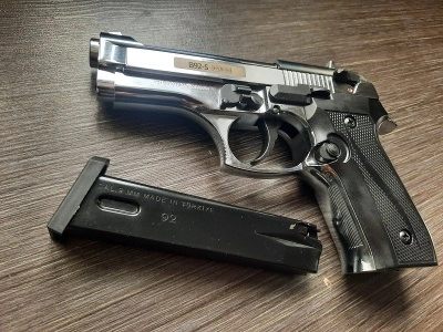 Сигнальный пистолет мод. B92-S KURS compact (Беретта компакт) кал. 5.5 мм. под патрон 10 ТК, хром