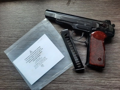 Охолощенный АПС-СО (автоматический пистолет Стечкина), ТОЗ, 10х24