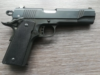 Охолощенный Кольт ТК1911СХ Техкрим, калибр 10х31
