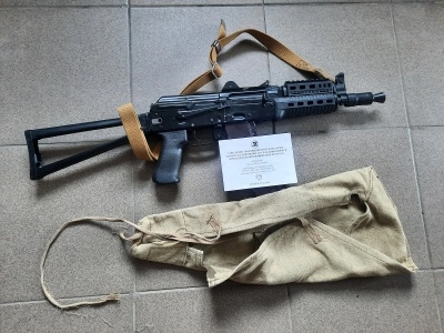 Охолощенный автомат АКС-74У (АКСУ, ТОЗ, СХП, 5.45х39) Б/У, 93 год