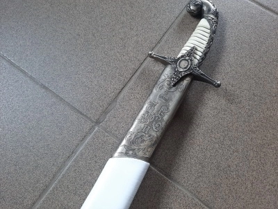 Сабля Офицерская Клыч, ножны белые (состаренная)