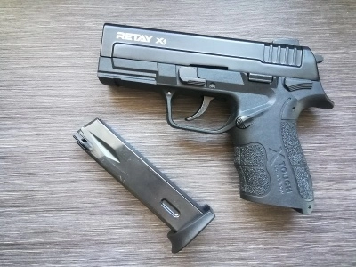 Охолощенный пистолет Retay X1 (Springfield XD) 9mm P.A.K (черный)