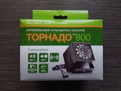 Ультразвуковой отпугиватель грызунов Торнадо 800