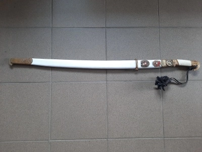 Шашка Генеральская, ножны белые (состаренная)