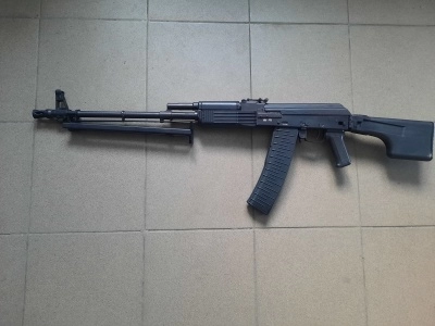 ММГ Макет массо-габаритный ручного пулемета Калашникова "Модель РПКС" (ИОЗ, ИП Стремоусов) складной приклад, 5,45х39