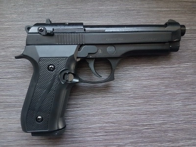 Охолощенный пистолет Beretta 92 СО (B92 СО) Курс-С (чёрный)