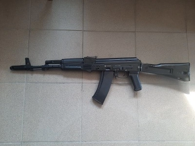 Макет учебный автомат Калашникова АК74М-М (ММГ, складной приклад), ИЖ-184 ПС