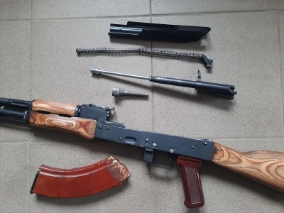 Макет (ММГ) списанный учебный автомат Калашникова (АКМ, ВПО-911, 7,62х39) б/у