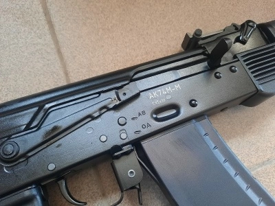 Макет учебный автомат Калашникова АК74М-М (ММГ, складной приклад), ИЖ-184 ПС