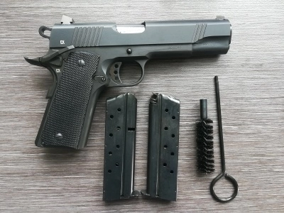 Охолощенный Кольт ТК1911СХ Техкрим, калибр 10х31