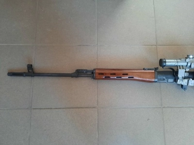 ММГ Макет винтовки Драгунова (СВД) в дереве + прицел (псо-1) Оригинал - 1969 год