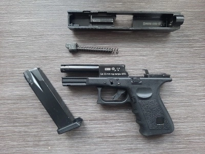 Сигнальный пистолет мод. G17-S KURS (Glock 17) кал. 5.5 мм. под патрон 10 ТК