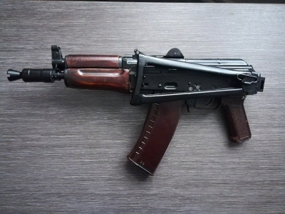 Охолощенный автомат АКС-74У + чехол + ремень + пенал (ТОЗ, СХП, 5.45х39) 93 год