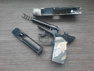 Пневматический пистолет МР-654 К-23 (камуфляж, ПМ, Baikal), 4,5 мм