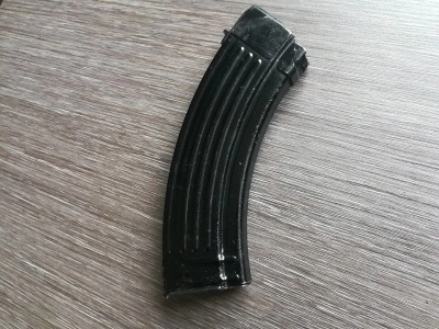 Магазин АК (металл ребро,рожок) , (7,62х39) 30 патронов