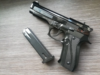 Сигнальный пистолет мод. B92-S KURS (Беретта) кал. 5.5 мм. под патрон 10 ТК, черный