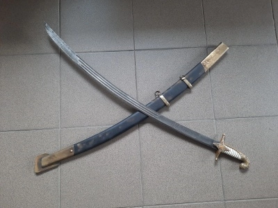 Сабля Офицерская Клыч, ножны черные (состаренная)