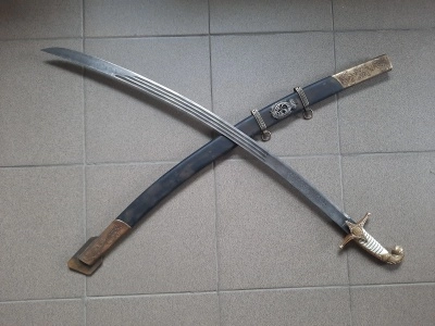 Сабля Офицерская Клыч, ножны черные (состаренная)