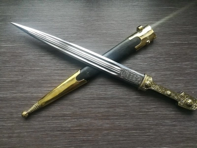 Кинжал Кубанского Казачьего Войска украшенный (Р9ККВУ)