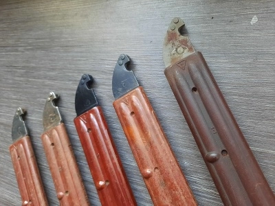 Штык-нож с ухом без пропила к АК-74 (бакелит), ШНС-001 (6х4) 2 категория