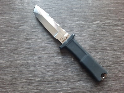 Нож Кампо водолазный "Кальмар" (ножны кожа)