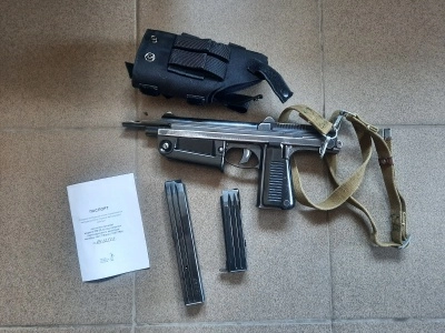 Охолощенный пистолет-пулемет RAK PM 63-O (РОК) 10x17 mm Blank / 10ТК (б/у)