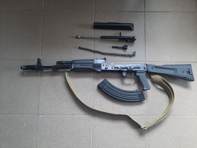 Охолощенный автомат Калашникова АК-103 (7.62х39) Б/У, 2021 год, хорошее состояние (магазин 45 мест)