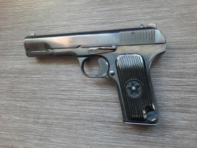 Охолощенный пистолет ТТ 33-О (Токарева) 7,62x25 Blank (обновленное воронение) Б/У