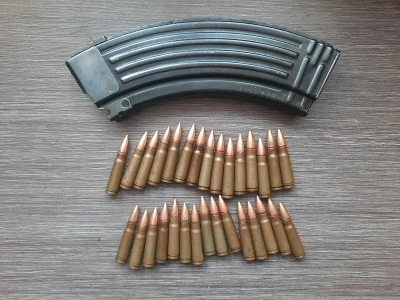 Магазин АКМ + макеты патронов 30 шт, 7,62х39 (учебный комплект)