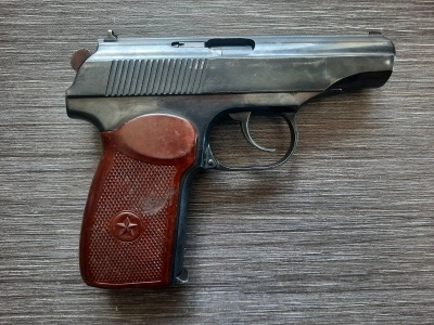 Охолощенный пистолет Макарова ПМ-О (Фортуна, 10х24, 1954 год - прямая рамка) б/у