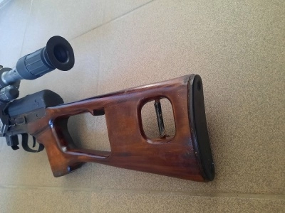 ММГ Макет винтовки Драгунова (СВД) в дереве + прицел (псо-1) Оригинал - 1969 год