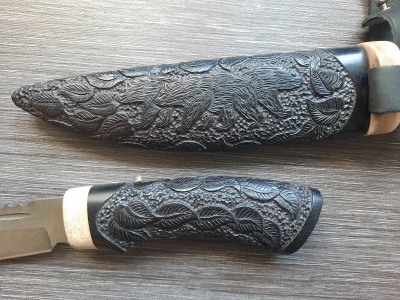 Нож "Алтай", сталь Дамаск