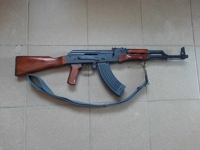 Охолощенный автомат Калашникова АКМ (ВПО-925, 7,62х39) + ремень, б/у, хорошее состояние
