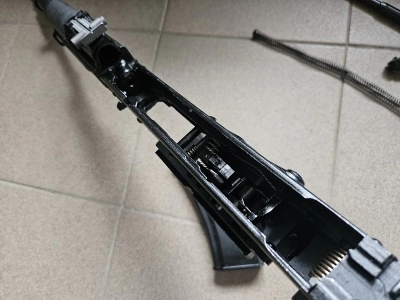 Макет учебный автомат Калашникова АК74М-М (ММГ, складной приклад), ИЖ-184 ПС (Б/У)