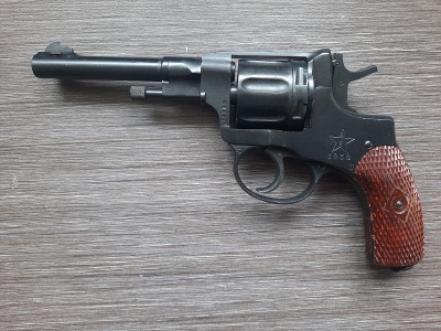 Охолощенный СХП револьвер Наган СО-95/9 (ТОЗ, 9 ИМ) 1930-1940-е года