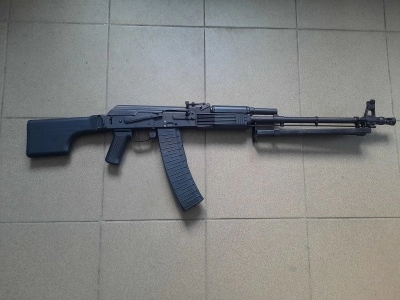 ММГ Макет массо-габаритный ручного пулемета Калашникова "Модель РПКС" (ИОЗ, ИП Стремоусов) складной приклад, 5,45х39