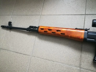 Охолощенная снайперская винтовка Драгунова (СВД)(Ижмаш,СХП, 7,62х54) в дереве + прицел (псо-1)