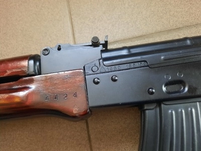 Охолощенный автомат Калашникова АКМ (ВПО-925, 7,62х39) + ремень, б/у, хорошее состояние