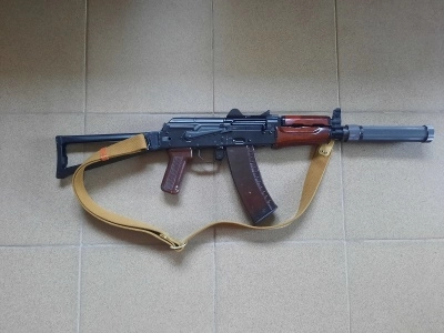 Охолощенный автомат АКС-74У (АКСУ, ТОЗ, СХП, 5.45х39) 83 год + комплект (из коллекции)