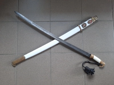 Шашка Генеральская, ножны белые (состаренная)